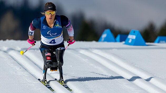 Oksana Mastersov� na paralympijsk�ch hr�ch.