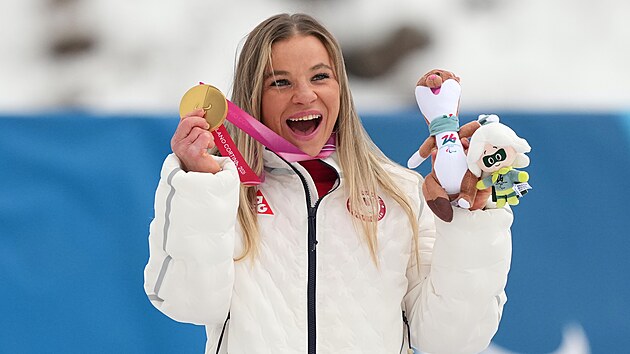 Ameri�ana Oksana Mastersová na paralympijských hrách Milano Cortina 2026...