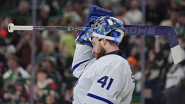 Dennis Hildeby v br�n� Toronto Maple Leafs