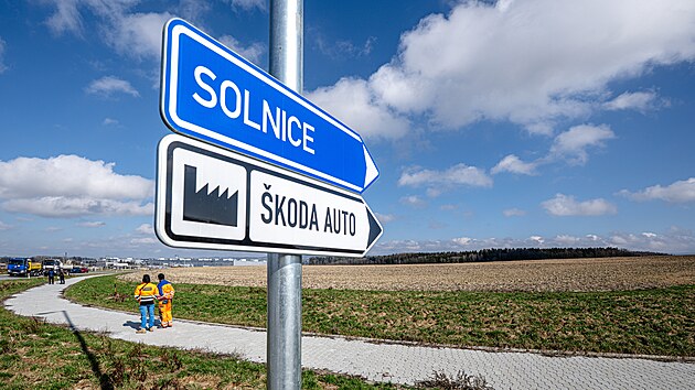 Dokon�en� silnice v pr�myslov� z�n� Solnice � jih (13. b�ezna 2026)