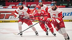 Momentka z utkání Olomouc - T�inec.