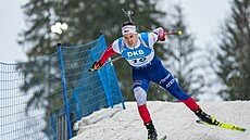 Mikulá� Karlík na trati sprintu v estonském Orepää.