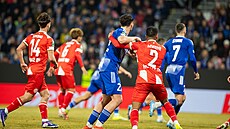 Momentka z utkání Olomouc vs. Mohu�.