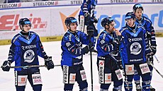 Vítkovi�tí hokejisté po vy�azení z p�edkola.