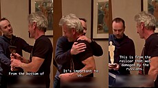 Sean Penn dostal na Ukrajin� náhradního Oscara. Vyrobili ho z poni�eného vlaku