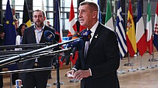 �eský premiér Andrej Babi� (ANO) na summitu EU v Bruselu (19. b�ezna 2026)