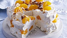 Pavlova s mandarinkami