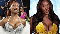 Slavné �eny, které mají odvahu ukázat na �erveném koberci naditý dekolt.