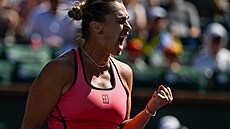 Aryna Sabalenková na turnaji v Indian Wells.