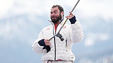 Patrick Halgren získal v superob�ím slalomu na Paralympijských hrách st�íbrnou...