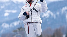 Patrick Halgren získal v superob�ím slalomu na Paralympijských hrách st�íbrnou...
