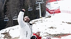 Patrick Halgren získal v superob�ím slalomu na Paralympijských hrách st�íbrnou...