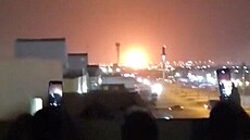 Následky útoku na rafinerii Saudi Aramco v Rijádu (18. b�ezna 2026)