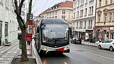 Testování nové trolejbusové linky Na Kní�ecí - U Waltrovky. (12. b�ezna 2026)