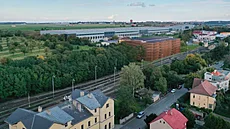 Vizualizace nového parkovacího domu v Hostivici u Prahy