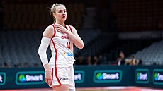 Julia Reisingerová b�hem zápasu s Ji�ním Súdánem v kvalifikaci o MS.