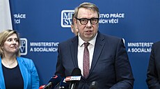 Tisková konference ministra práce a sociálních v�cí Ale�e Juchelky (ANO) k...