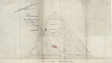 Tento historický plán s názvem �Situation des Stadtparkes in M. Ostrau�...