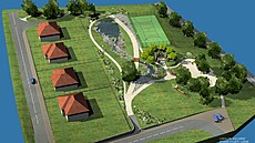 Krom� zelen� nabídne nový park na jihu Sv�tlé také víceú�elové sportovi�t�,...