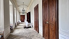 Interiér zámku Stekník nedaleko �atce (b�ezen 2026)