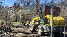 Rekonstrukce probíhající na Karlov� nám�stí (13. b�ezna 2026)