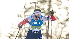 Mikulá� Karlík b�hem smí�ené �tafety v Otepää