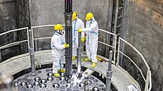 Povolování p�írub nátrubk� vnitroreaktorového m��ení teploty a neutronového...