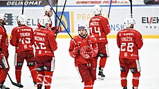 Hokejisté Slavie d�kují svým fanou�k�m.