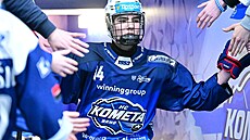 Tomá� Seli� v prvním utkání p�edkola play off proti �eským Bud�jovicím.