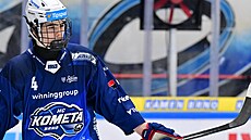 Tomá� Seli� v prvním utkání p�edkola play off proti �eským Bud�jovicím.