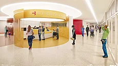Vizualizace nové porodnice v Ba�ov� nemocnici ve Zlín� (b�ezen 2026)