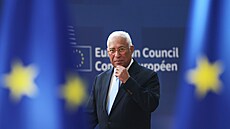 Antonio Costa na summitu Evropské unie. (19. b�ezna 2026)