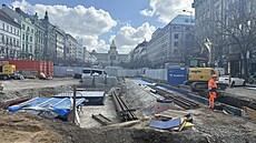 Práce na výstavb� tramvajových tratí Muzeum a Václavské nám�stí pokra�ují dle...