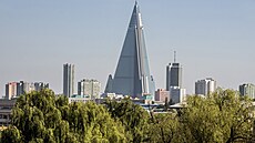 Gigantický hotel v severokorejském Pchjongjangu m�l být symbolem modernity a...