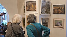 Výstava �eské krajiny ve Faustov� dom� na Karlov� nám�stí.