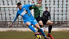 Most, 28. 2. 2026, t�etí fotbalová liga, Baník Most - Sou� - FK Varnsdorf....