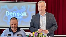 Hejtman Richard Brabec a krajský policejní �editel plk. Zbyn�k Dvo�ák