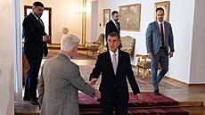 Setkání prezidenta Petra Pavla s premiérem Andrejem Babi�em na Pra�ském hrad�...