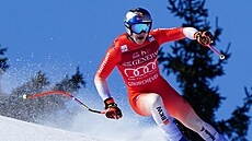 Marco Odermatt b�hem sjezdu v Courchevelu