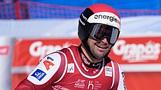 Vincent Kriechmayr v cíli sjezdu v Courchevelu