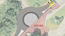 Náchod �ekají dopravní omezení na I/33 p�i stavb� okru�ní k�i�ovatky u Albertu....