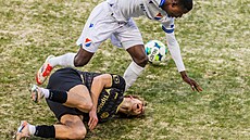 Zápas FC Hradec Králové - FC Baník Ostrava. Hradecké h�i�t� se potýká s...