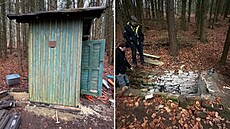 Lesní záchodek v rekonstrukci.