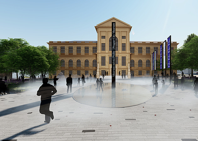 Ze zanedbaného prostoru před muzeem na Florenci vznikne náměstí. Tak bude vypadat
