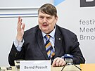 Tiskové setkání s p�edsedou Sudeton�meckého krajanského sdru�ení Berndem...