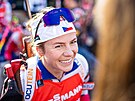 Spokojená Tereza VInklárková po stíhacím závod� v Oslu,