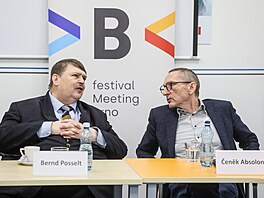 Tiskové setkání s p�edsedou Sudeton�meckého krajanského sdru�ení Berndem...