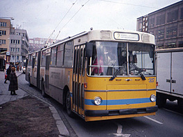 Kloubový trolejbus �koda-Sanos S 200, Zlín, 1992