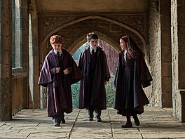 Alastair Stout, Dominic McLaughlin a Arabella Stantonová v seriálu Harry Potter...