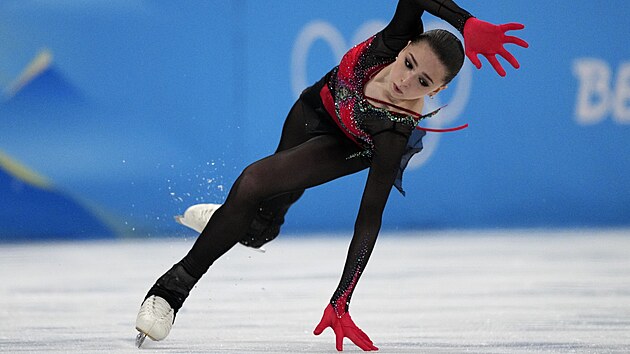 Kamila Valijevová  b�hem olympijských her 2022